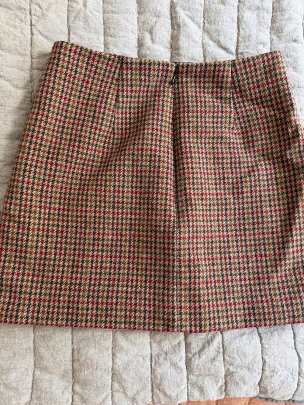 Sezane Malia Skirt - Brown Houndstooth - Size 2 US / 34 FR - Picture 4 of 8